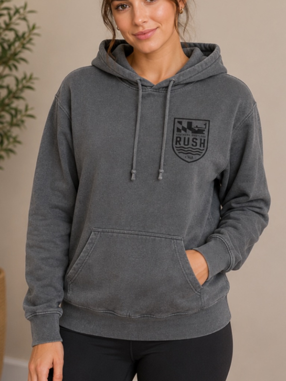 Capelli Women’s Charcoal Gray Soccer Southern Maryland Rush Hoodie, size XL